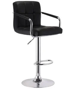 Casino Adjustable bar Stool with Armrests and Swivel Casters