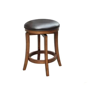 Casino American Oak Swivel Bar Stool with Round Seat Modern Design Suitable for Home or Commercial Use