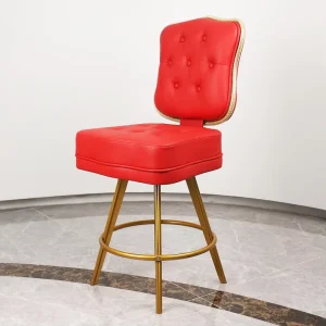 Casino High Quality Modern Adjustable Red Casino Chair Luxury Leather Bar Chair Poker Table Chairs