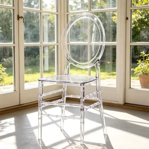 Catering Industry Clear Chair Sturdy Transparent Chair for Large Party Event Service Projects