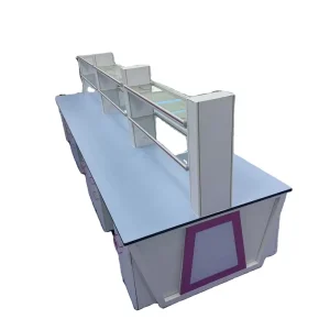 Caterpillar Meihuabang Laboratory Furniture All Steel Metal Central Platform Resistant to Acid Alkali and Corrosion