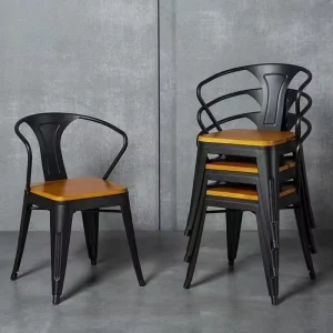 Chair Top Selling Modern Metal PU Cushion Industrial Coffee Chair for Cafe Shop
