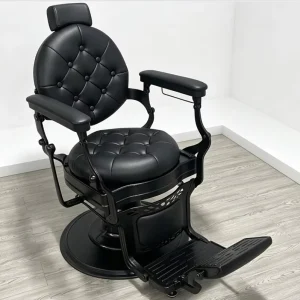 Chair for Men Suitable Haircuts Shaving Reclining Adjustable Height Features Vintage Style Barber Shop PVCSpecialized Barber