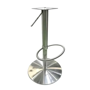 Chairs Legs Stainless Steel Chrome Silver Swivel Rotating Height Adjustable Round Furniture Luxury Modern Stool Bar Chairs Base