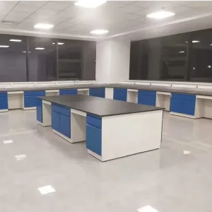 Chemical Lab Equipment Electrical Physics Instrument Laboratory Worktable Bench With Sink