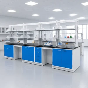 Chemistry Lab Equipment Furniture Custom Corrosion-Resistant Laboratory Benches for School and Hospital