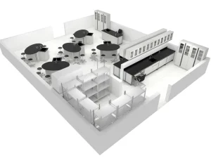 Chemistry Physics Biology Stem Family Education Lab Furniture Metal Modern Design for School University in Saudi Arabia Area