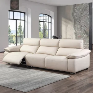 Chesterfield Smart Electric Eco Leather Sofa Set Contemporary Design Recliner Sofa for Premium Apartment and Living Room