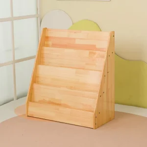 Children Classroom Furniture Solid Wood Bookcases Wooden Preschool Library Bookshelf Montessori Furniture
