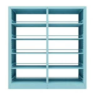 Children Modern Space Saving Steel Bookcase for Apartment Home School Use Colorful Bookshelf