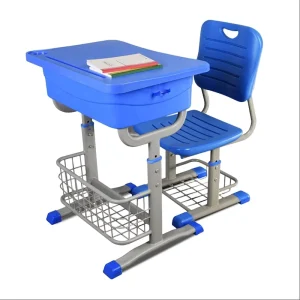 Children’s Learning Classroom Furniture Plastic School Table Chair Set for Students