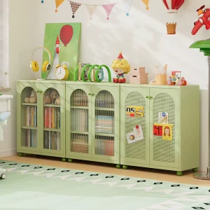 Children’s Metal Bookshelf with Small Toy Storage Box