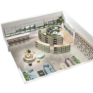 Children’s Modern Library Wall-mounted Wooden Bookshelf Eco-friendly Design for Dining Home Office Apartment Home Use