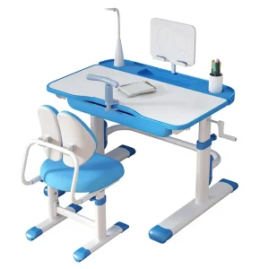 Children’s Study Desk and Chair Set for Primary School Students ABS Material Modern Minimalist Design Liftable Table