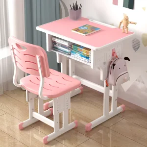 Children’s Study Table Primary School Student Writing Homework Desk Adjustable Classroom Furniture School Set