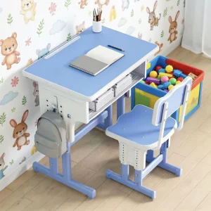 Children’s Study Table Primary School Student Writing Homework Desk Adjustable Classroom Furniture School Set