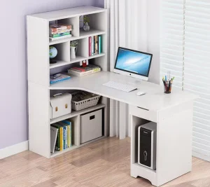 China Commercial Student Office White Set Space Saving Desk Wooden Small Modern Home Computer Office Desk Organizer