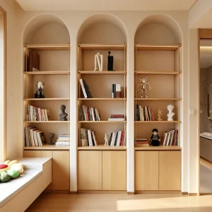 China Design Minimalist Modern Bookcase with Shelves for Home Library and Villa Reliable