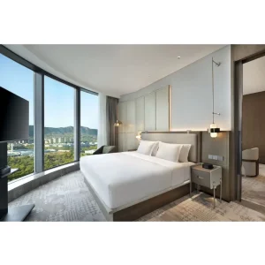 China Factory Direct Custom Wooden Full Hotel Room Furniture 3 5 Star Eco Friendly Modern Hotel Bedroom Set for Resort Apartment