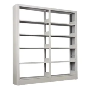 China Factory Direct Sale School Furniture Library Equipment Steel Book Shelf Double Side Adjustable Bookshelf