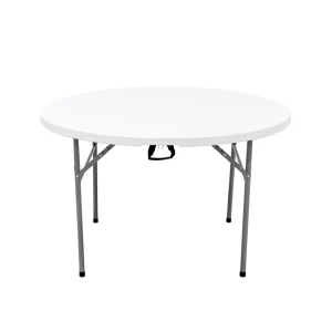 China Factory White Folding Round Table Outdoor Wedding Banquet Round Plastic Wedding Tables