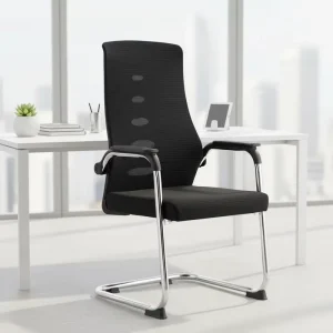 China High Quality Executive Visitor Chair with Metal Frame Mesh Office Fabric Chair Good for Conference or Hotel Use