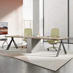 China Manufacture Modern Design Conference Table Office Furniture for Schools Hospitals Workshops Supplied Panel Meeting Table