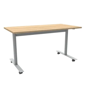 China Manufacture Modern Metal Lifting Framework Foldable Training Table Base Standing Desk Crank for Home Office