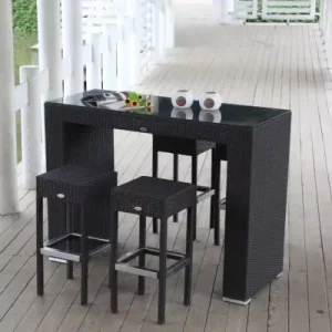 China Manufacturer 5pcs Set Garden Park Outdoor Bar Set Outdoor Furniture