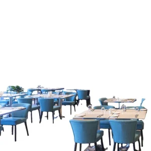 China Modern Dining Pizza Coffee Tea Shop Cafe Leather Wood Square Hotel Restaurant Furniture Bench Sofa Seating Table Chair Set