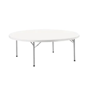 China Supplier Modern Foldable Plastic Round Wedding Banquet Dining Table and Chairs Set for Hotel Events