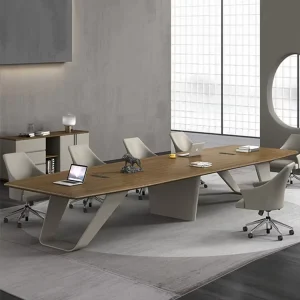 China Supplier Office Furniture Room Office Conference Table MDF Modern Office OEM Wood Veneer Conference Table Meeting Table