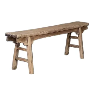 Chinese Rustic Old Natural Reclaimed Wood Bench