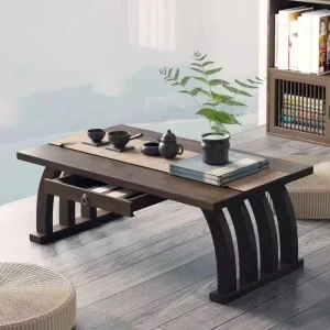 Chinese Style Bay Window Tatami Table Compact Balcony Window Sill Tea Table Low Profile Kang Table