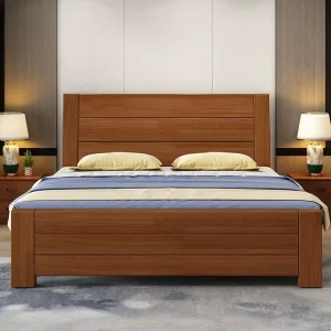 Chinese Style Master Bedroom Furniture Set Easy Assembly king Size Queen Wooden Models Modern Bed Frame