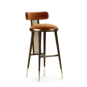 Chinese Style Solid Wood Simple Bar Chair Home Island High Chair