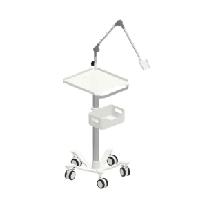 Chinese Supplier Stainless Steel Laptop Medical Cart Hospital ECG Medical Trolley with Flexible Arm