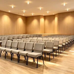 Church Chairs Stacking Chairs for Church Theater Auditorium Conference Factory Price Customizable Interlock Chairs