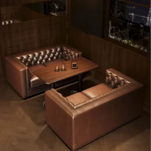 Cigar Chair Single Sofa Set for Whiskey Bar Vintage American Style Cigar Room Cigar Lounge Cigar Bar Furniture