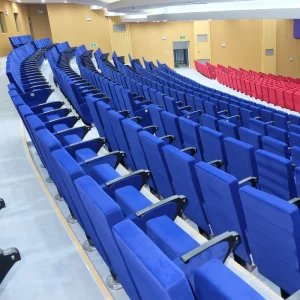 Cinema Auditorium Folding Chair Fabric Seat with Cushion