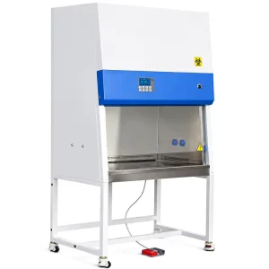Class II A2 Biosafety Cabinet Mobile Stand CE Certified H14 HEPA Filter Microprocessor Control for Medical