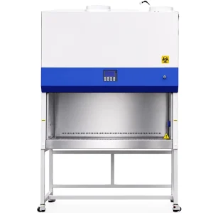 Class II Biological Safety Cabinet H14 High Efficiency HEPA Filter Stainless Steel Work Chamber Mobile Design for Laboratory