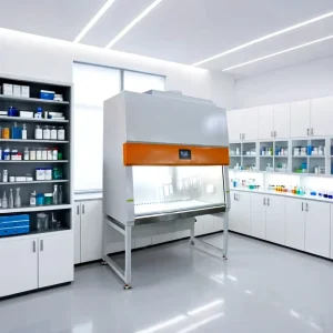 Class II Type B2 Biosafety Cabinet Stainless Steel Laboratory Fume Hood Clean Bench for Hospital School Research Laboratory Use