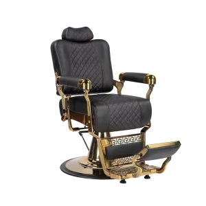 Classic Barber Chair Shaving Chair Hydraulic Reclining Footrest Professional Men’s Barbershop Salon Furniture
