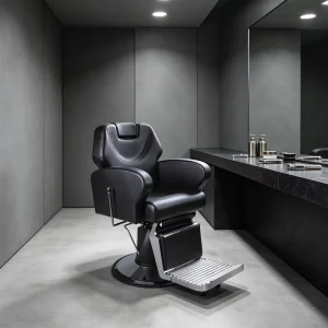 Classic Black Barber Chairs for Salon Furniture Barber Chair Barber Shop Equipment Factory Making Chair BX 2907