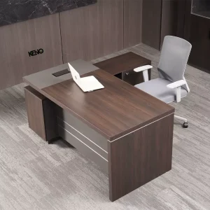 Classic British Administration Office Desk L Shaped Wooden Bureau Office Table Desk Medium Size