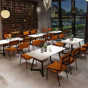 Classic Brown Leather Modern Restaurant Sofa Booth High Back Banquette Seating Set for Steakhouses Bars Malls Eco Friendly
