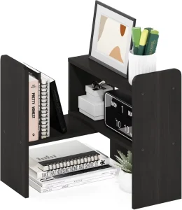 Classic Desktop Organizer Storage Rack Adjustable Free Style Rotation Display Bookshelf