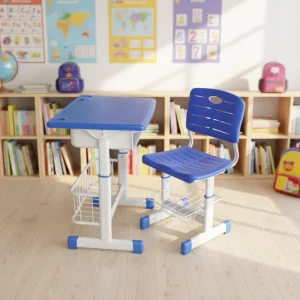 Classic Durable Desk Educational Institutions Students Training Tables and Chairs Set