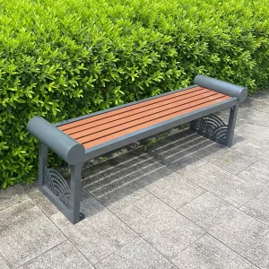 Classic Heritage Outdoor Metal Bench Urban Bench Furniture Garden Bench Seat for 2 3 Seater